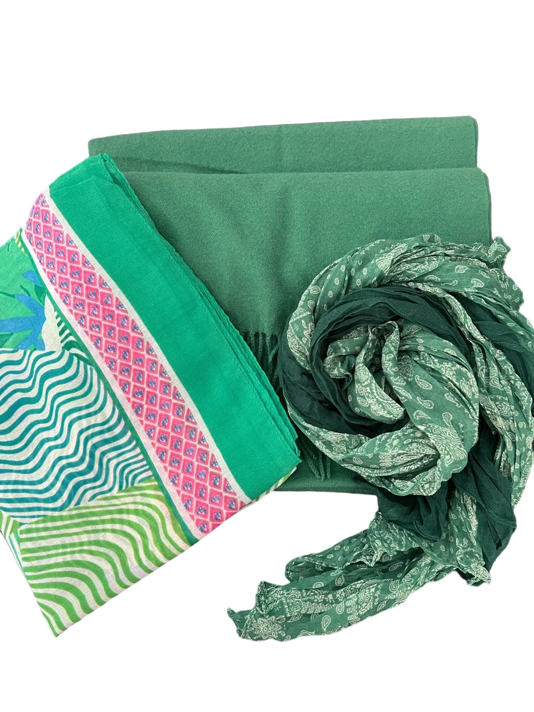 🍀 Green Scarf Bundle