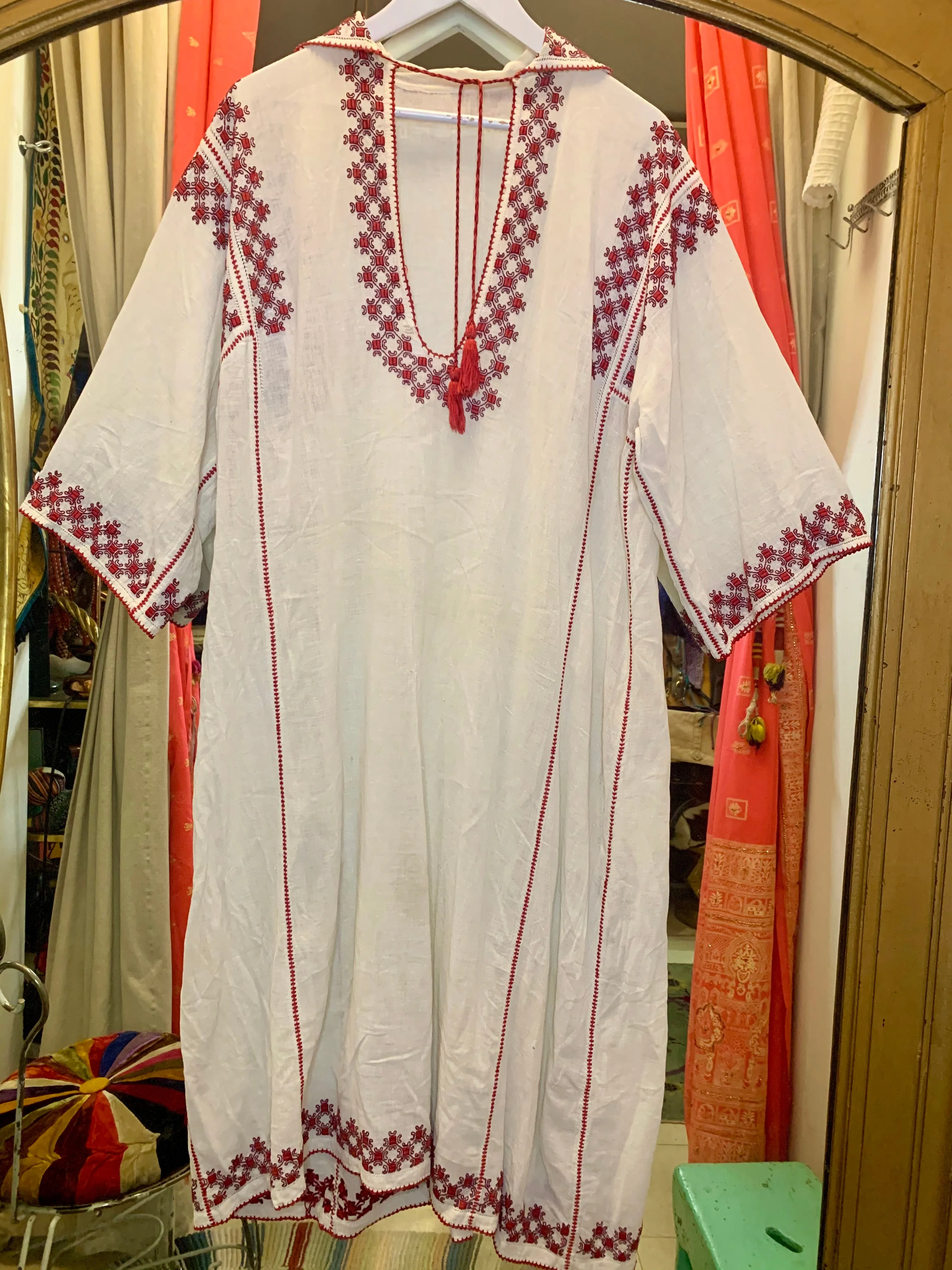 1960’s Embroidered Eastern European Gauze Dress