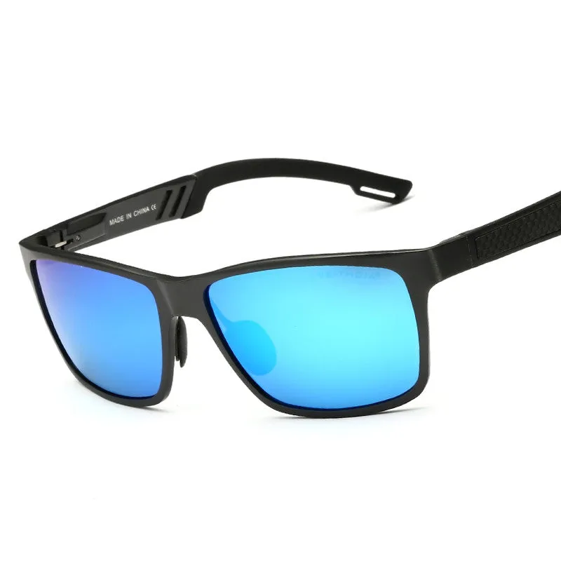 Aluminum Polarized Mens Sunglasses Mirror Sun Glasses Driving Outdoor Glasses Square Goggle Eyewear Accessories For Men