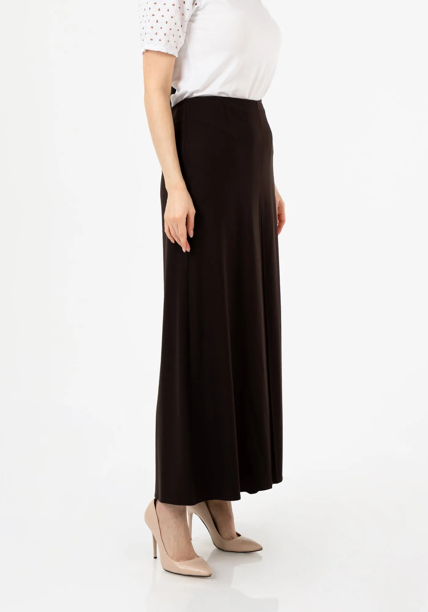 Brown High Waisted Palazzo Pants - G-Line