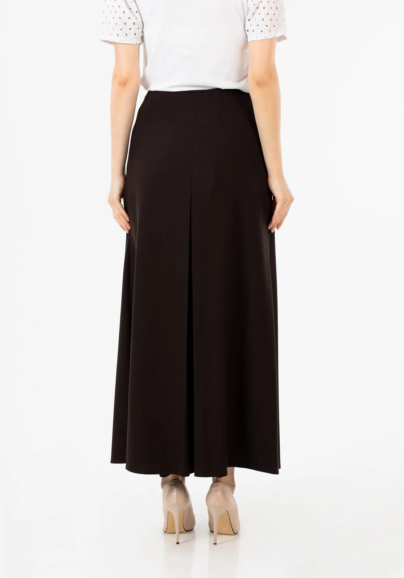 Brown High Waisted Palazzo Pants - G-Line