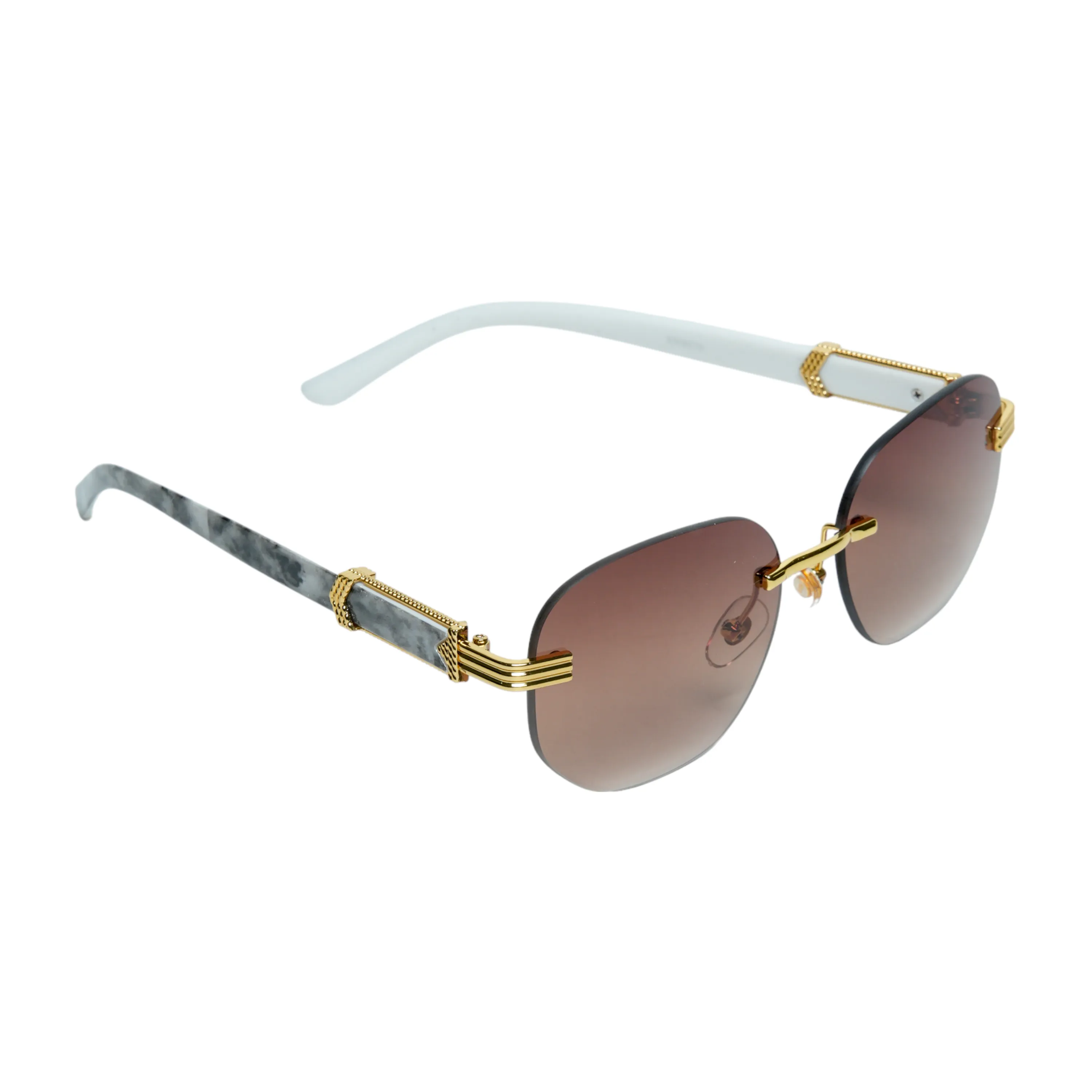 Chokore Rimless Carter Sunglasses( Brown)