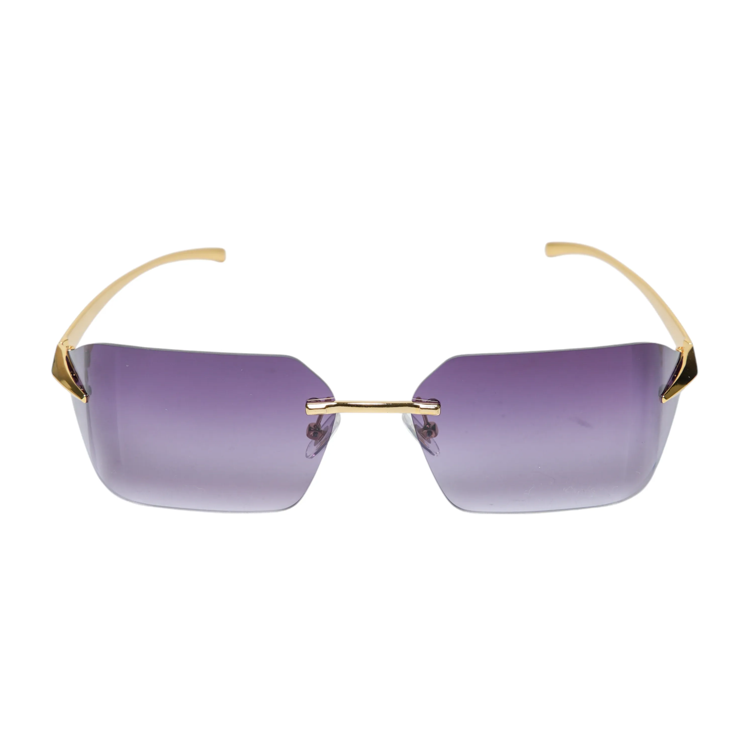 Chokore Rimless Wrap-around Sunglasses (Violet)