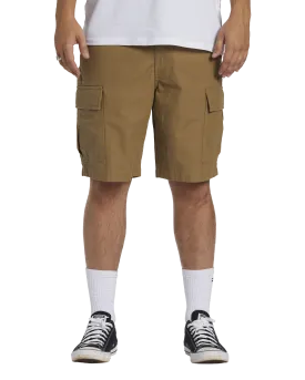 Combat Cargo Shorts in Light Khaki