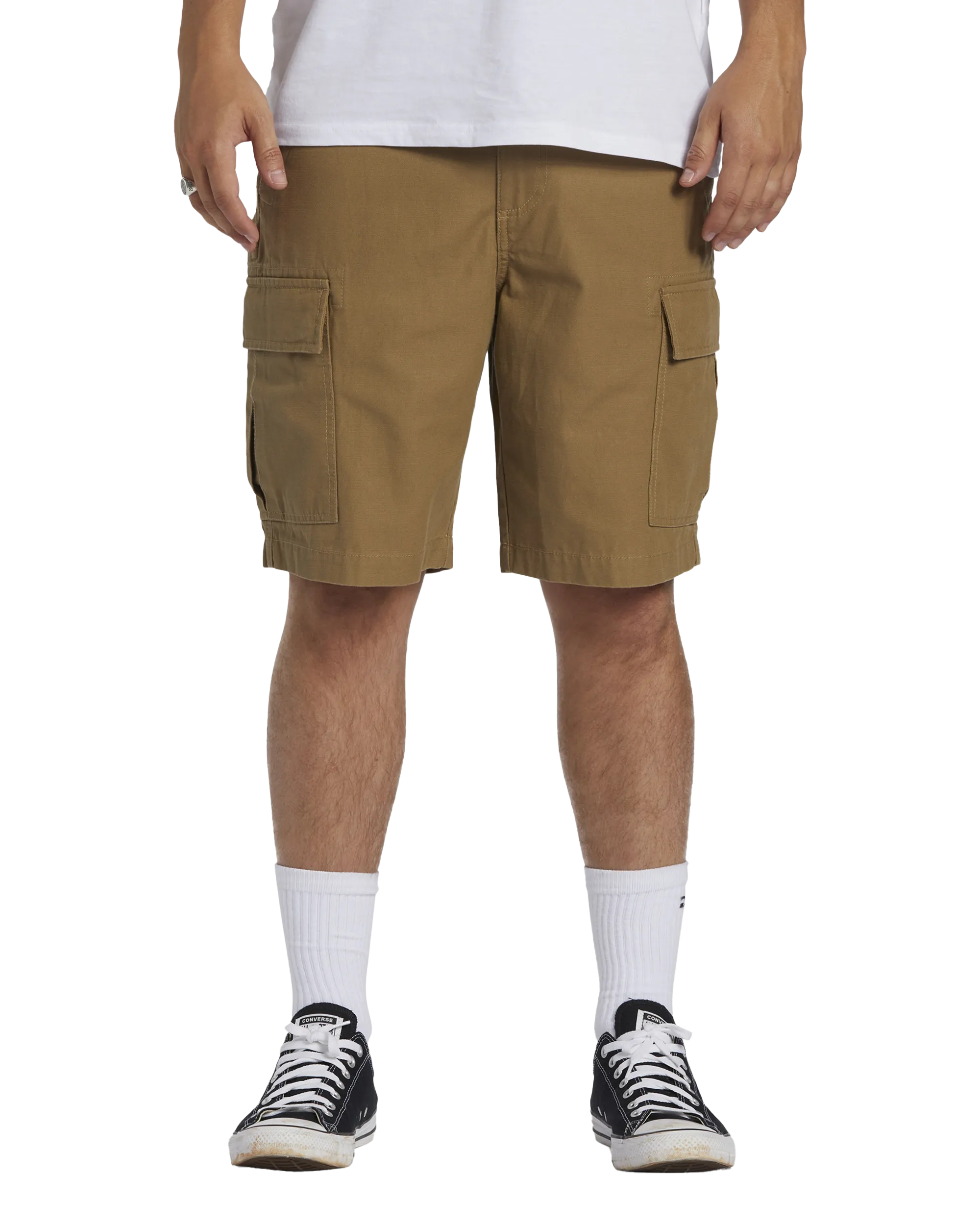 Combat Cargo Shorts in Light Khaki