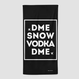 DME - Snow / Vodka - Beach Towel