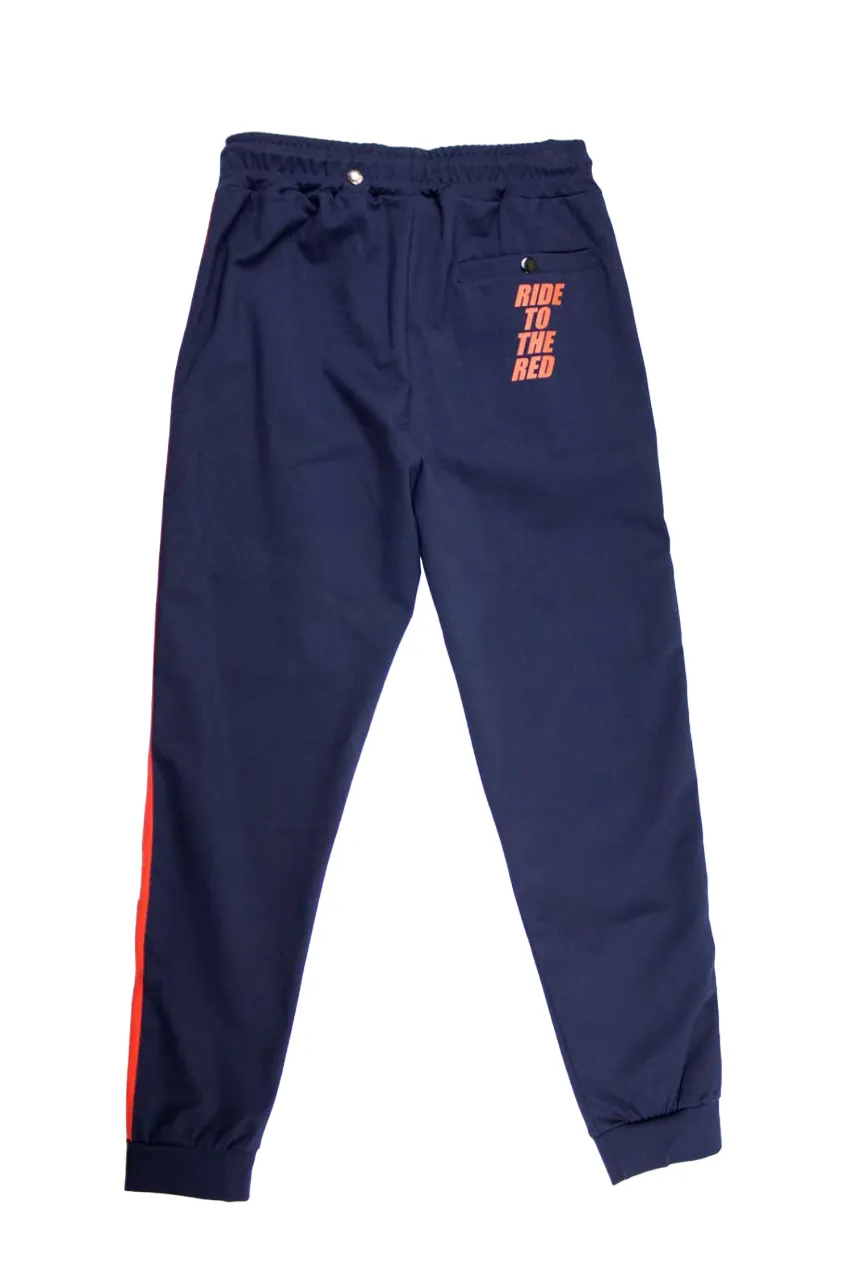 Ducati Navy Trackpants Red Stripe