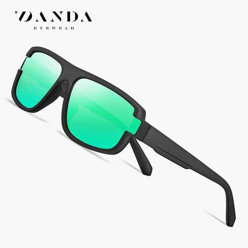 Fashion polarized sunglasses for men, colorful trendy brand sunglasses TR7536 driver's driving anti-glare sunglasses