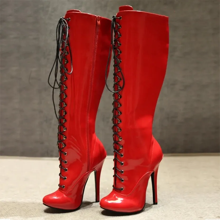 Funki Buys | Boots | Women's Retro Burlesque Stiletto Boots