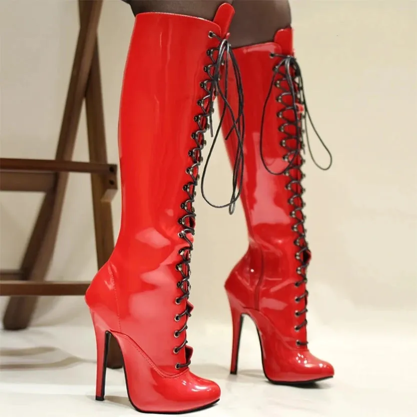 Funki Buys | Boots | Women's Retro Burlesque Stiletto Boots