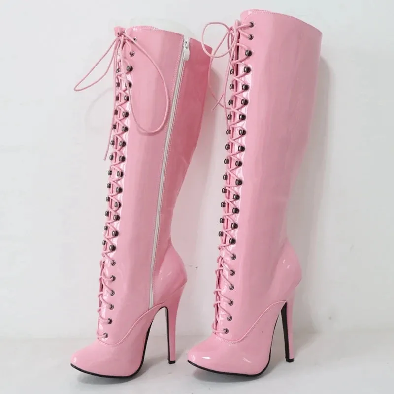 Funki Buys | Boots | Women's Retro Burlesque Stiletto Boots