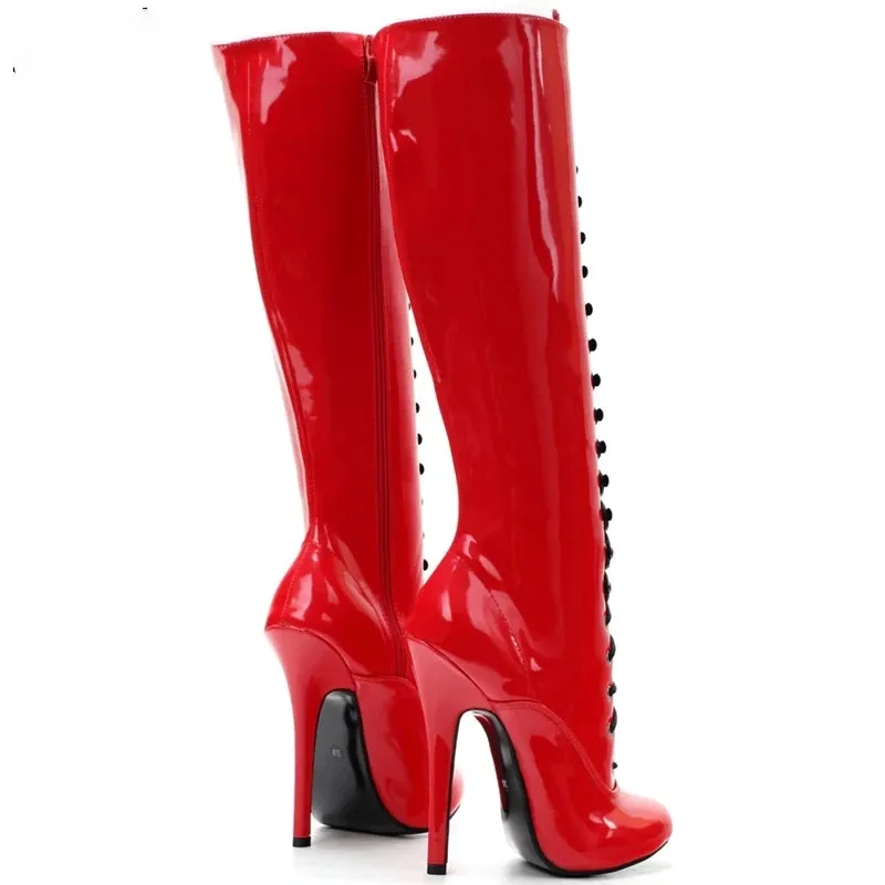 Funki Buys | Boots | Women's Retro Burlesque Stiletto Boots