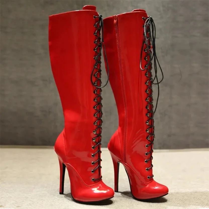 Funki Buys | Boots | Women's Retro Burlesque Stiletto Boots