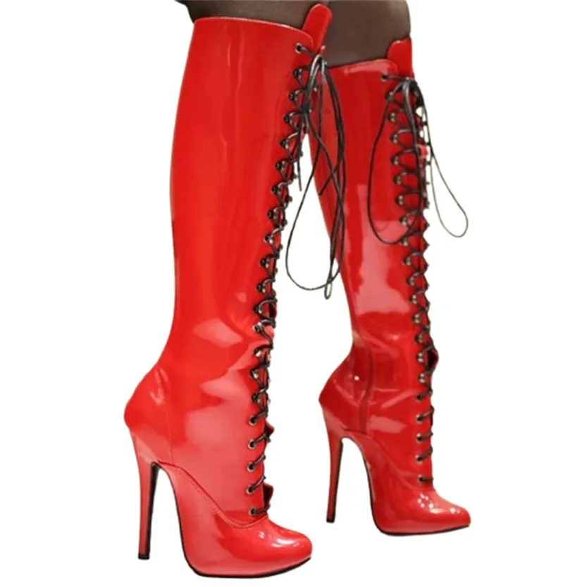 Funki Buys | Boots | Women's Retro Burlesque Stiletto Boots