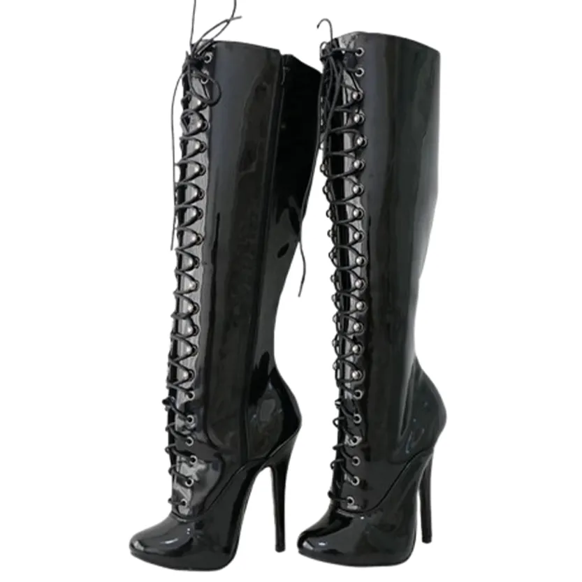 Funki Buys | Boots | Women's Shiny Burlesque High Heel Boots