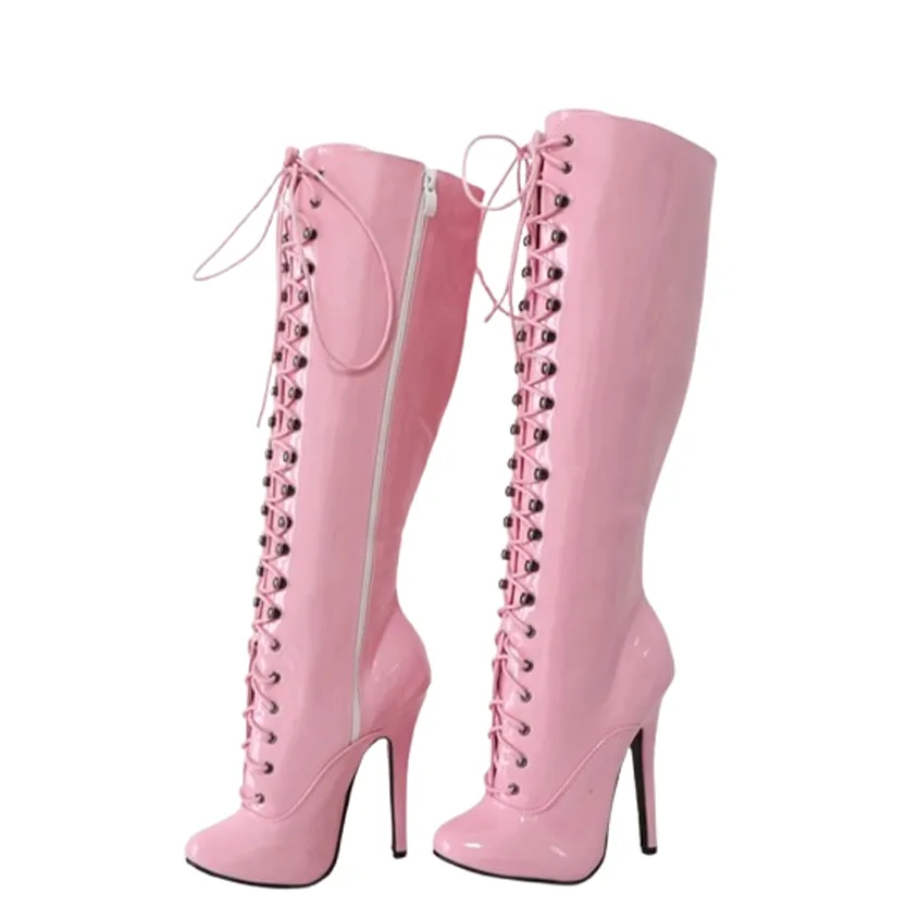 Funki Buys | Boots | Women's Shiny Burlesque High Heel Boots