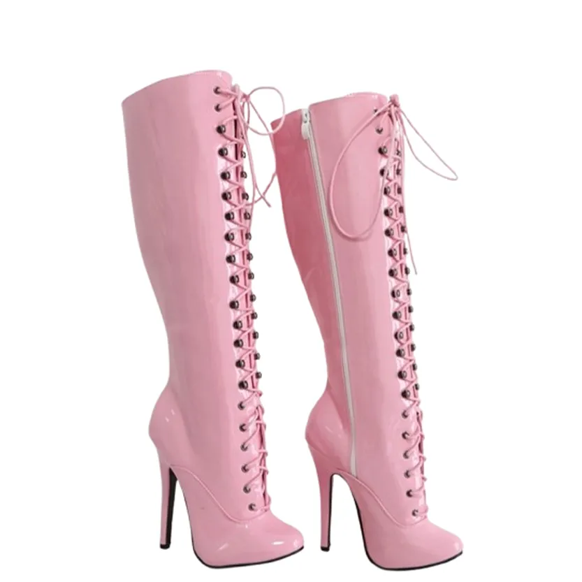 Funki Buys | Boots | Women's Shiny Burlesque High Heel Boots