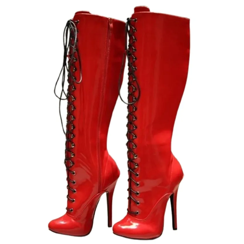 Funki Buys | Boots | Women's Shiny Burlesque High Heel Boots