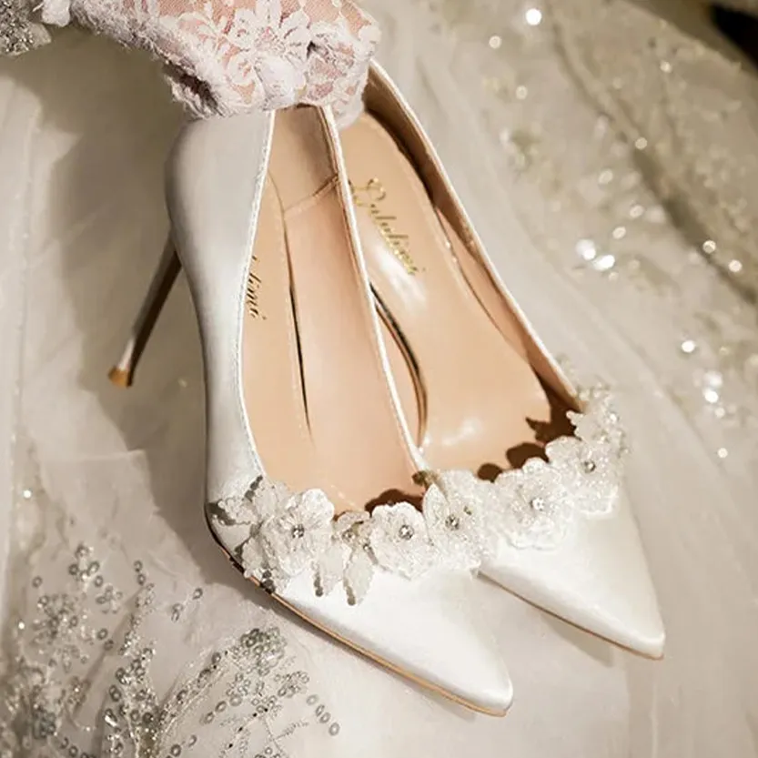 Funki Buys | Shoes | Women's French Silk Flower Wedding Shoe