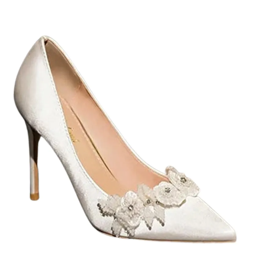 Funki Buys | Shoes | Women's French Silk Flower Wedding Shoe