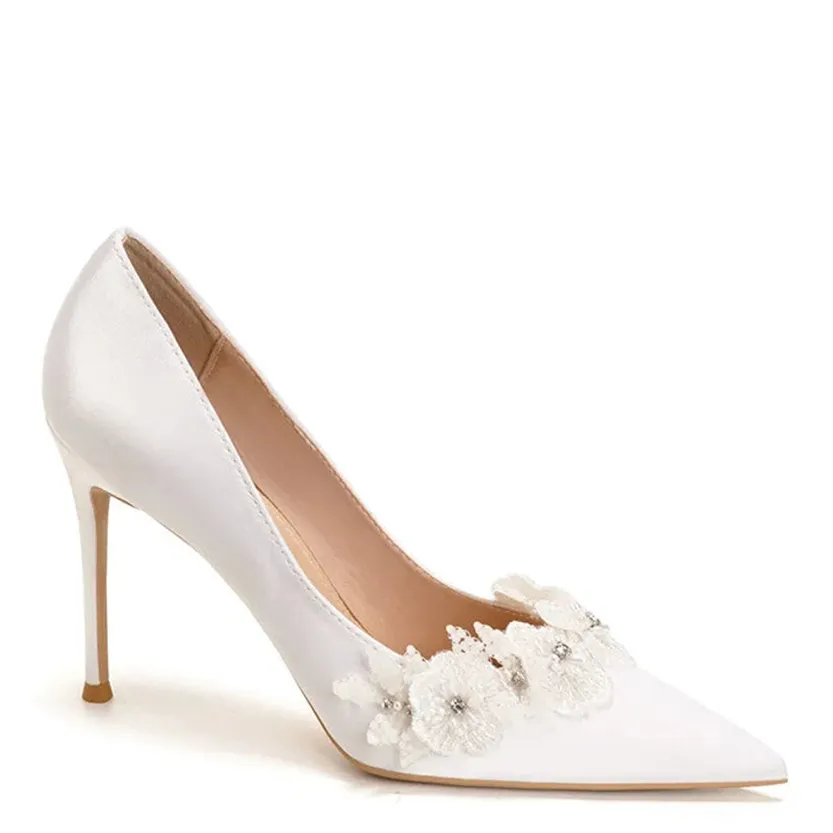 Funki Buys | Shoes | Women's French Silk Flower Wedding Shoe