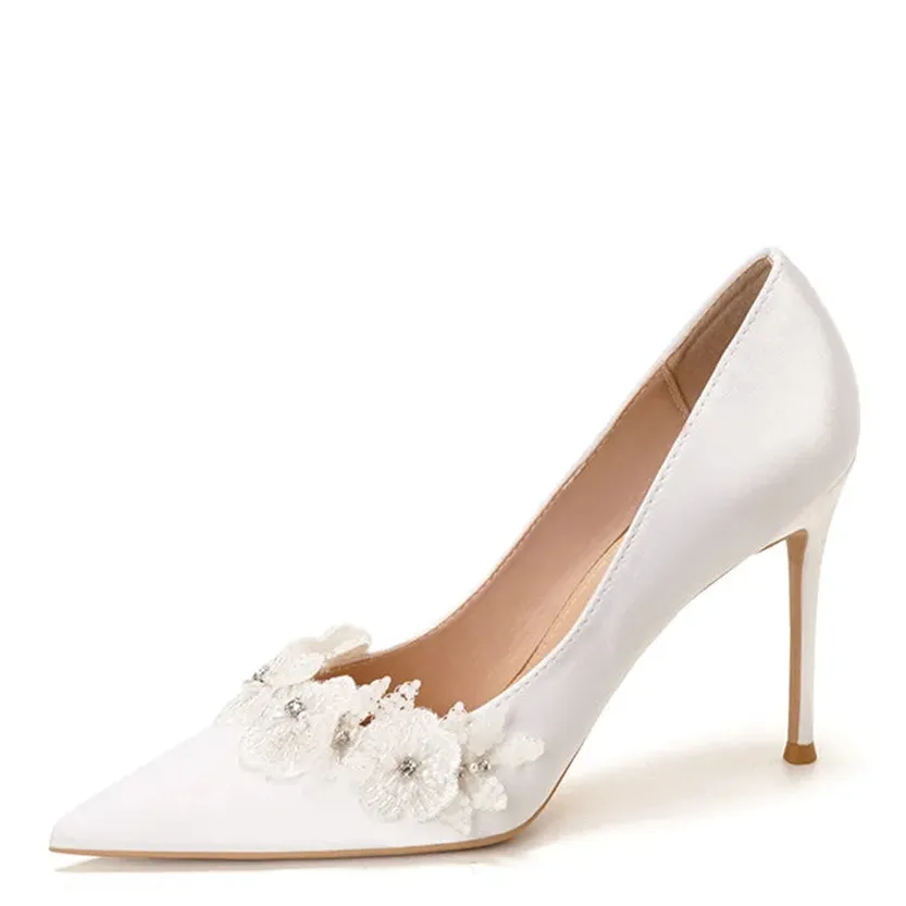 Funki Buys | Shoes | Women's French Silk Flower Wedding Shoe