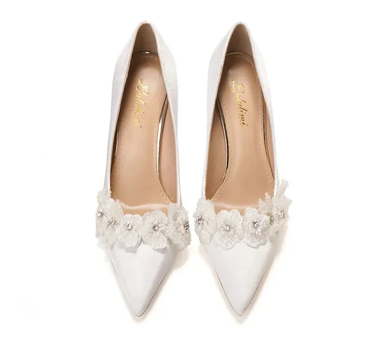 Funki Buys | Shoes | Women's French Silk Flower Wedding Shoe