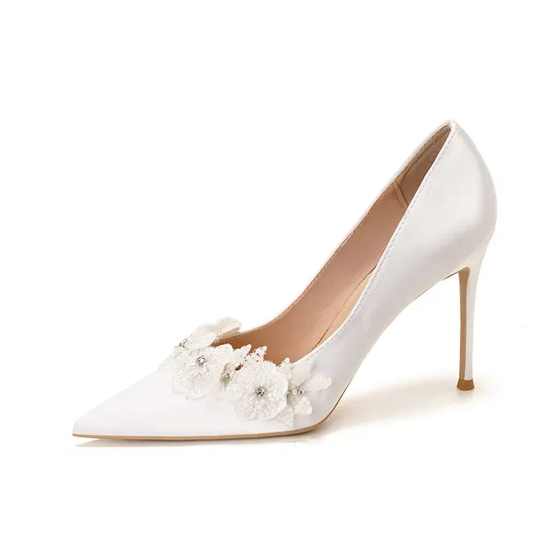 Funki Buys | Shoes | Women's French Silk Flower Wedding Shoe