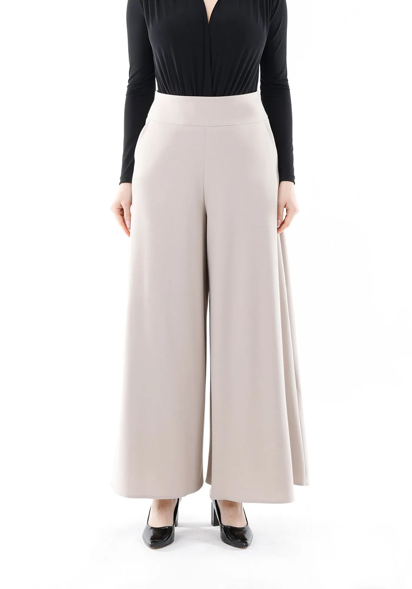 G-Line High Waisted Stone Palazzo Pants