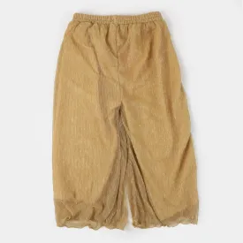 Girls Chiffon Glitter Culottes - Golden