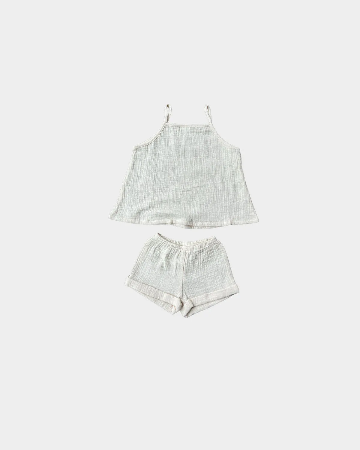 Girl's Gauze Tank & Short Set