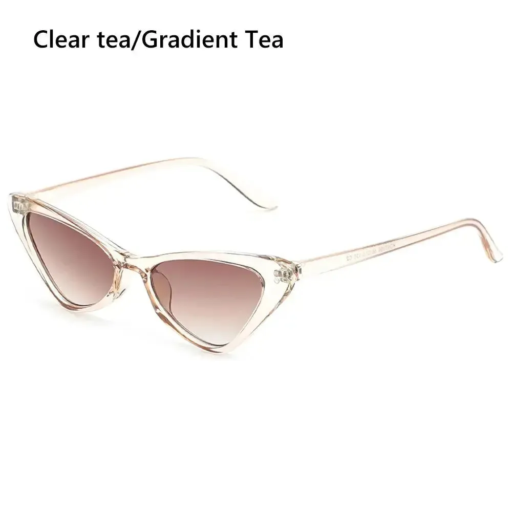 Hot Sale UV400 Sunglasses for Women Cat Eye Retro Sunglasses Trendy Vintage Small Frame Eyewear Fashion Streetwear Accessories