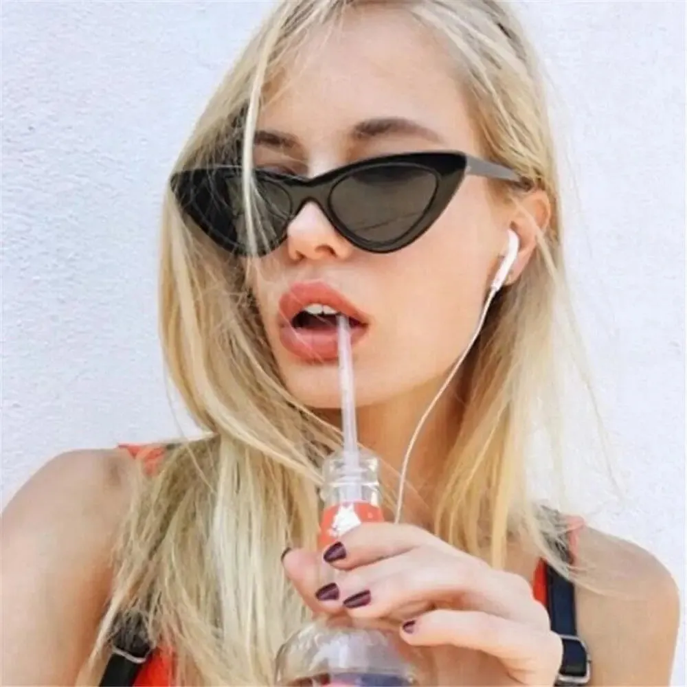 Hot Sale UV400 Sunglasses for Women Cat Eye Retro Sunglasses Trendy Vintage Small Frame Eyewear Fashion Streetwear Accessories