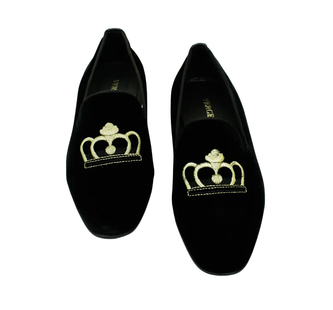 ITalian Velvet Suede Smart Black Shoe Slipper Moc