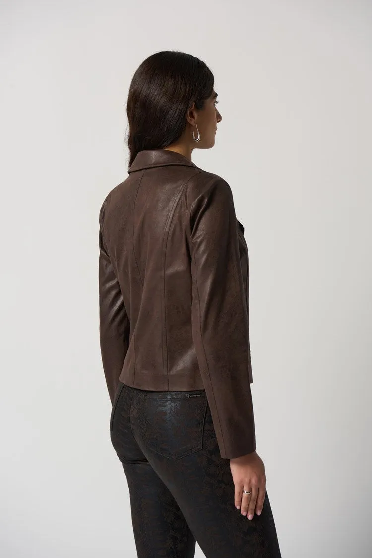 Joseph Ribkoff Suede Moto Jacket