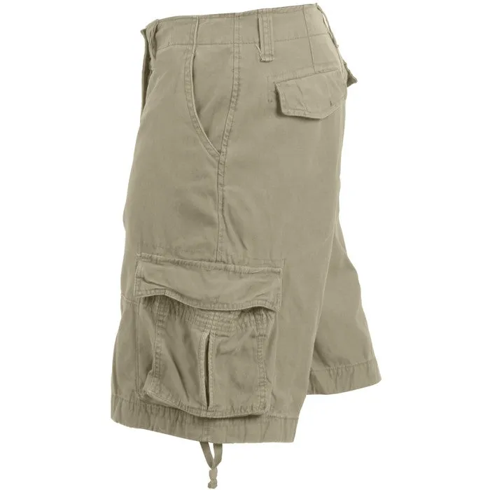 Khaki - Vintage Military Infantry Utility Shorts