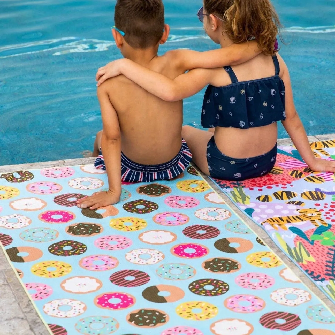 Kids Swim & Beach Towel | Delicious Donuts