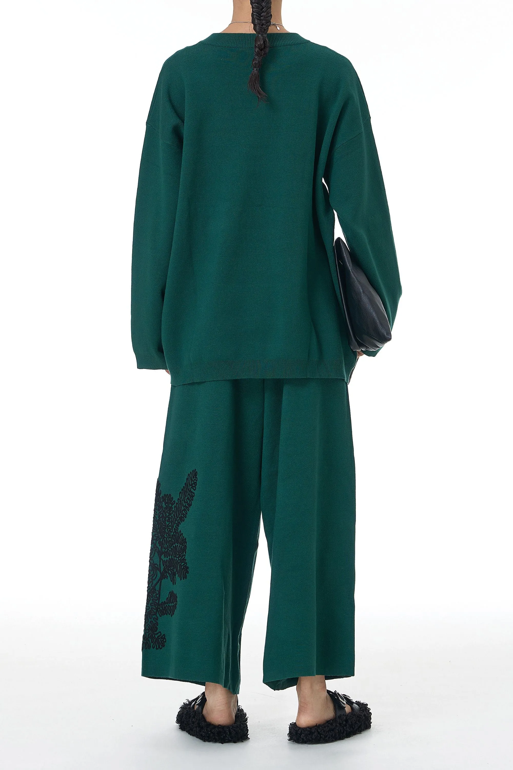 Knit & Stitch Green Co-ord Set