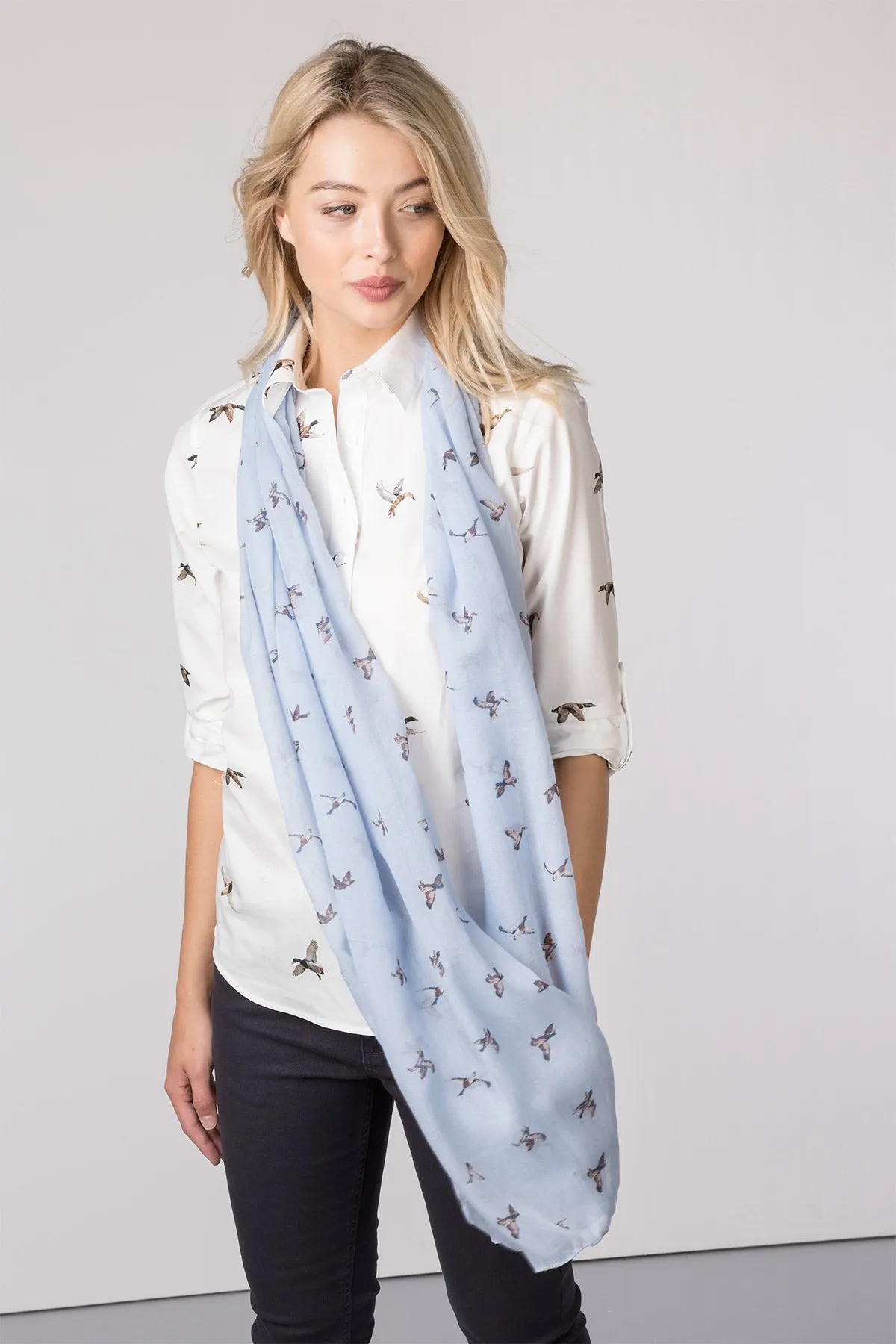 Ladies Printed Floaty Scarf - Wistow