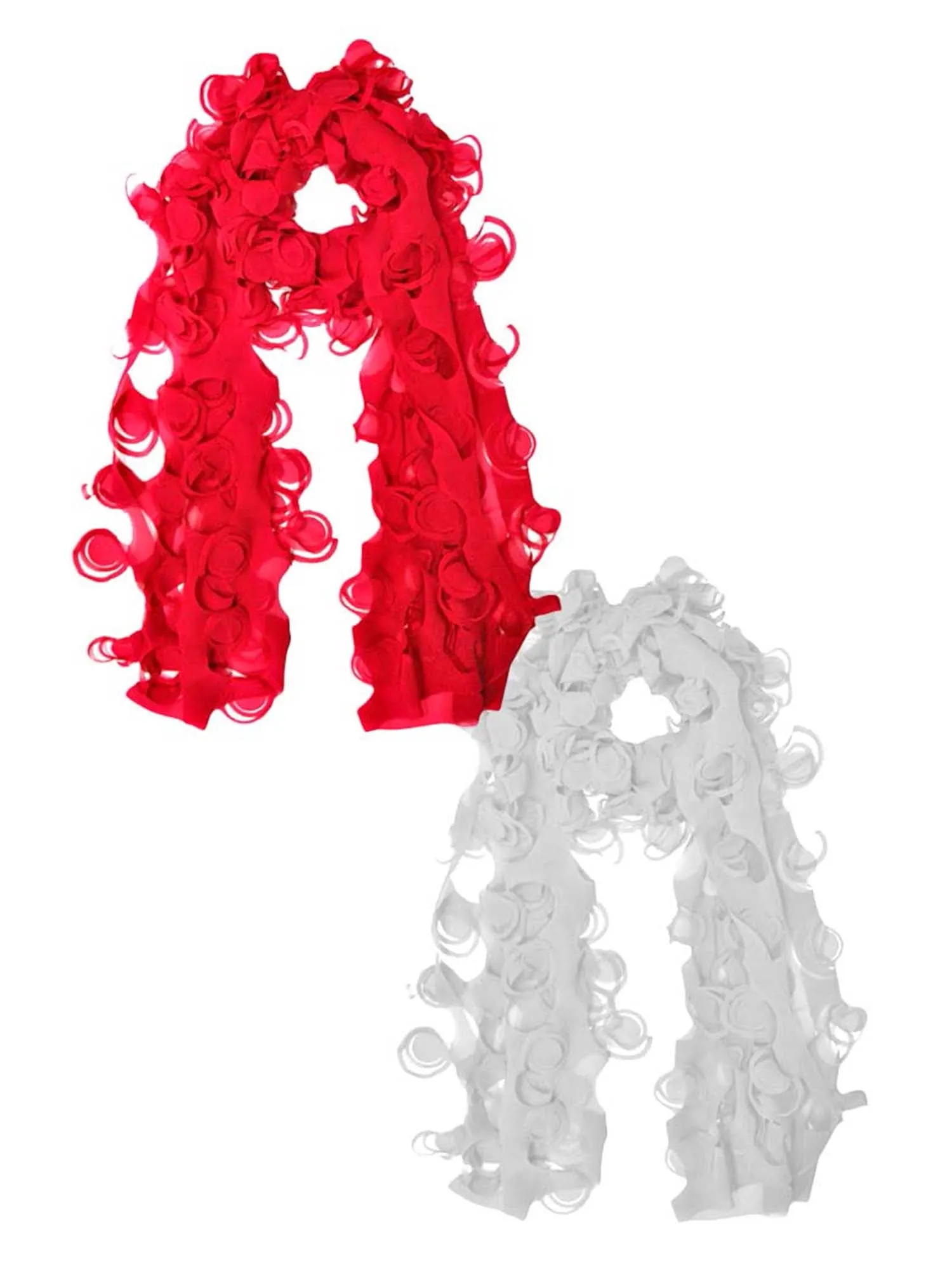 Lightweight Fuchsia & White Fashion Scarf 2-Pack Lot