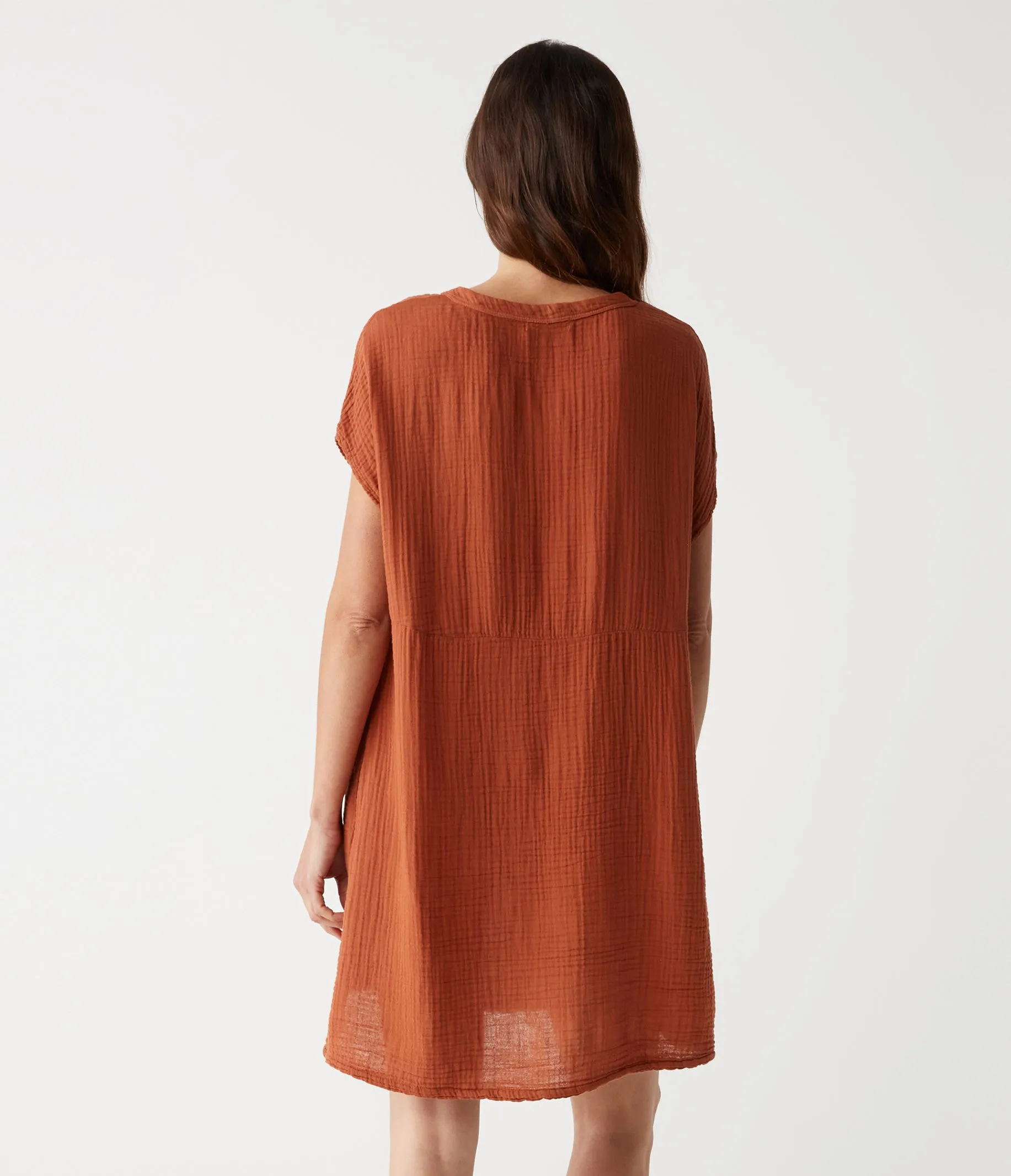 Mira Split Neck Dress