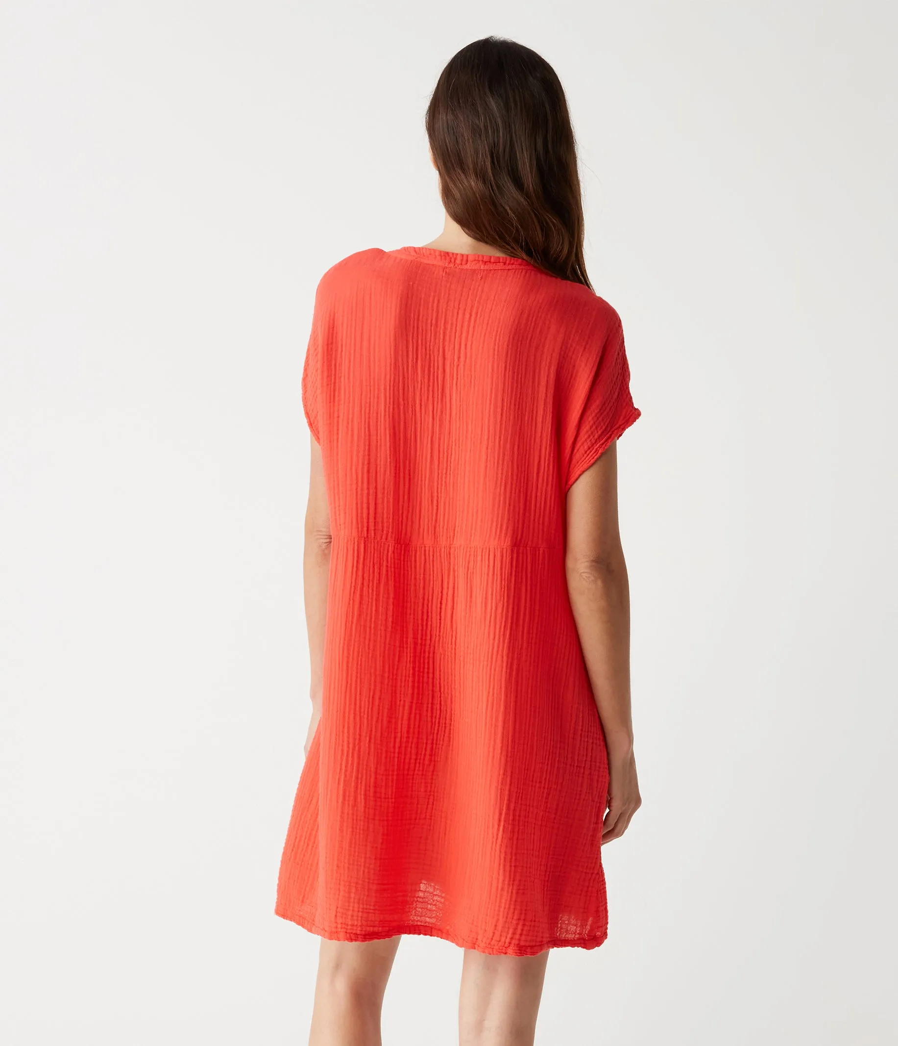 Mira Split Neck Dress