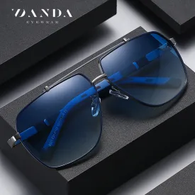 New polarized sunglasses travel driving sunshade sunglasses 6321 versatile two-color square frame men's sunglasses