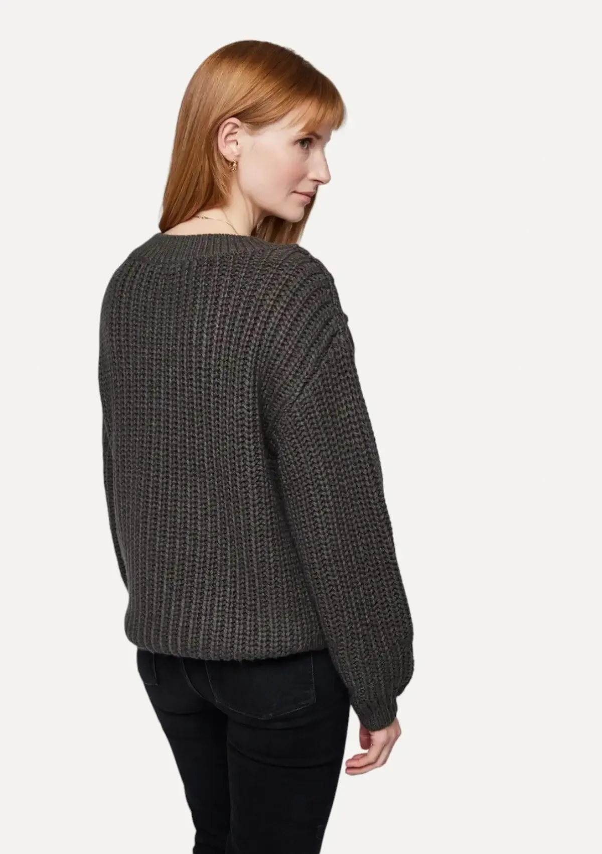 Octavia V-Neck Sweater - Ranger Grey