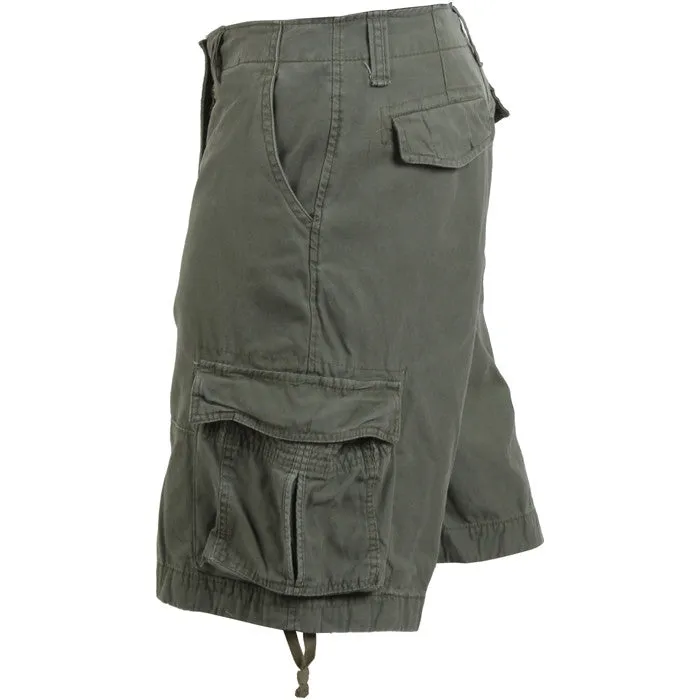 Olive Drab - Military Vintage Infantry Utility Shorts