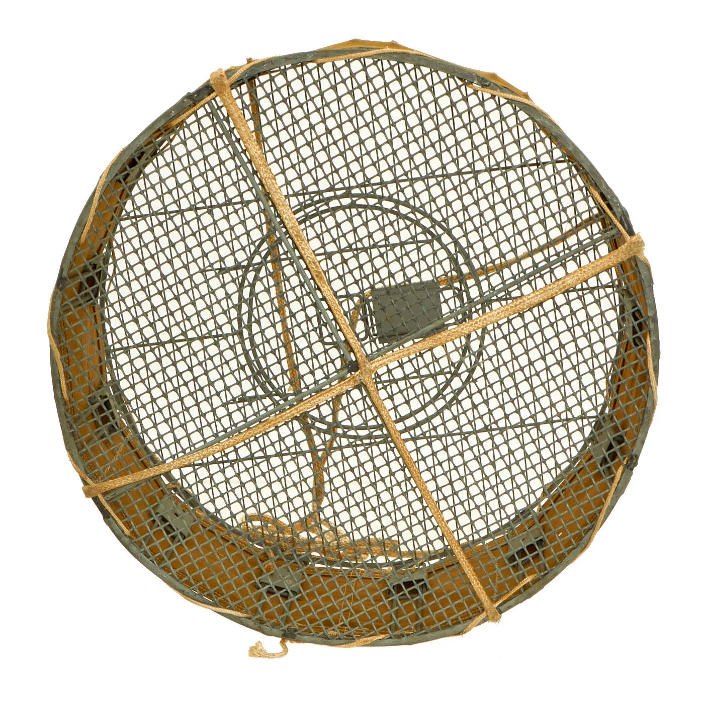 Original U.S. WWII Airborne Parachute Pigeon Cage Drop Cage Basket with Manual Copy & Dummy Pigeons