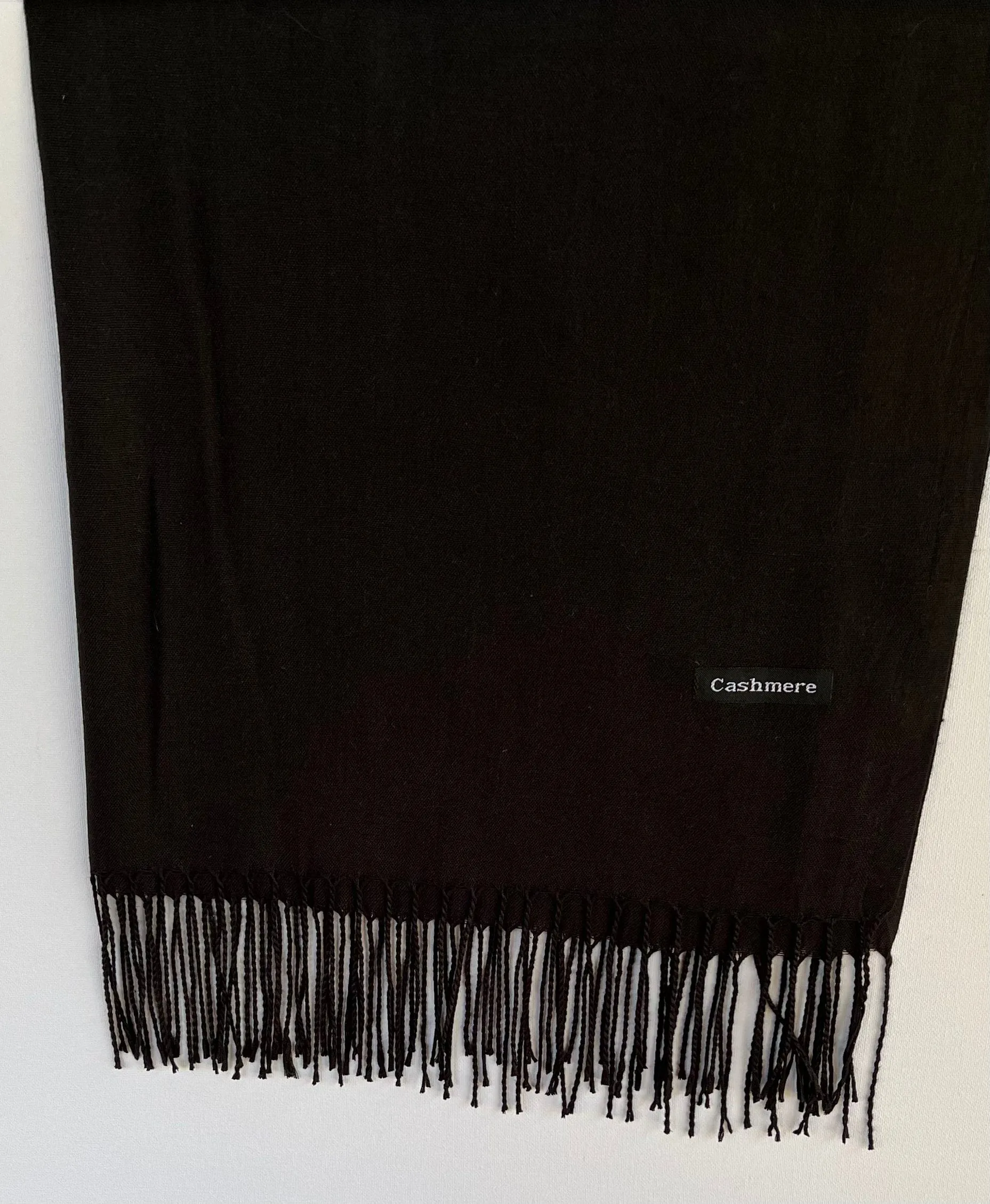 💥Pashmina Shawl - Black Lightweight