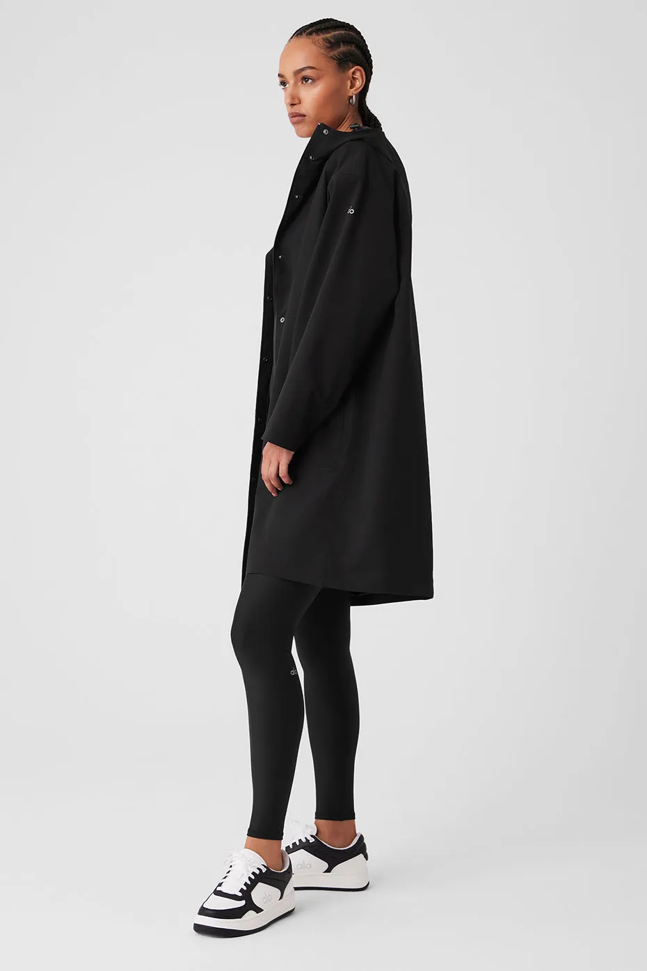 Rain Or Shine Long Coat - Black