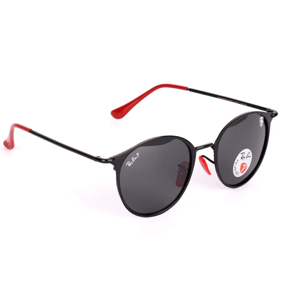 Ray-Ban Ferrari Designed Red And Black  Metal With Polarized Lens Sunglasses