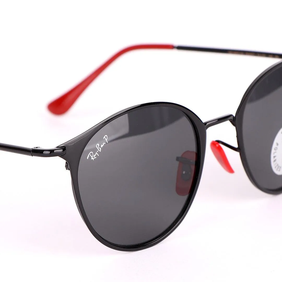 Ray-Ban Ferrari Designed Red And Black  Metal With Polarized Lens Sunglasses